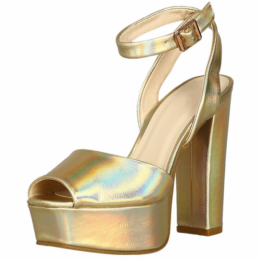 Gold iridescent platform